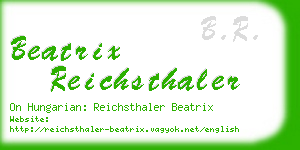 beatrix reichsthaler business card
